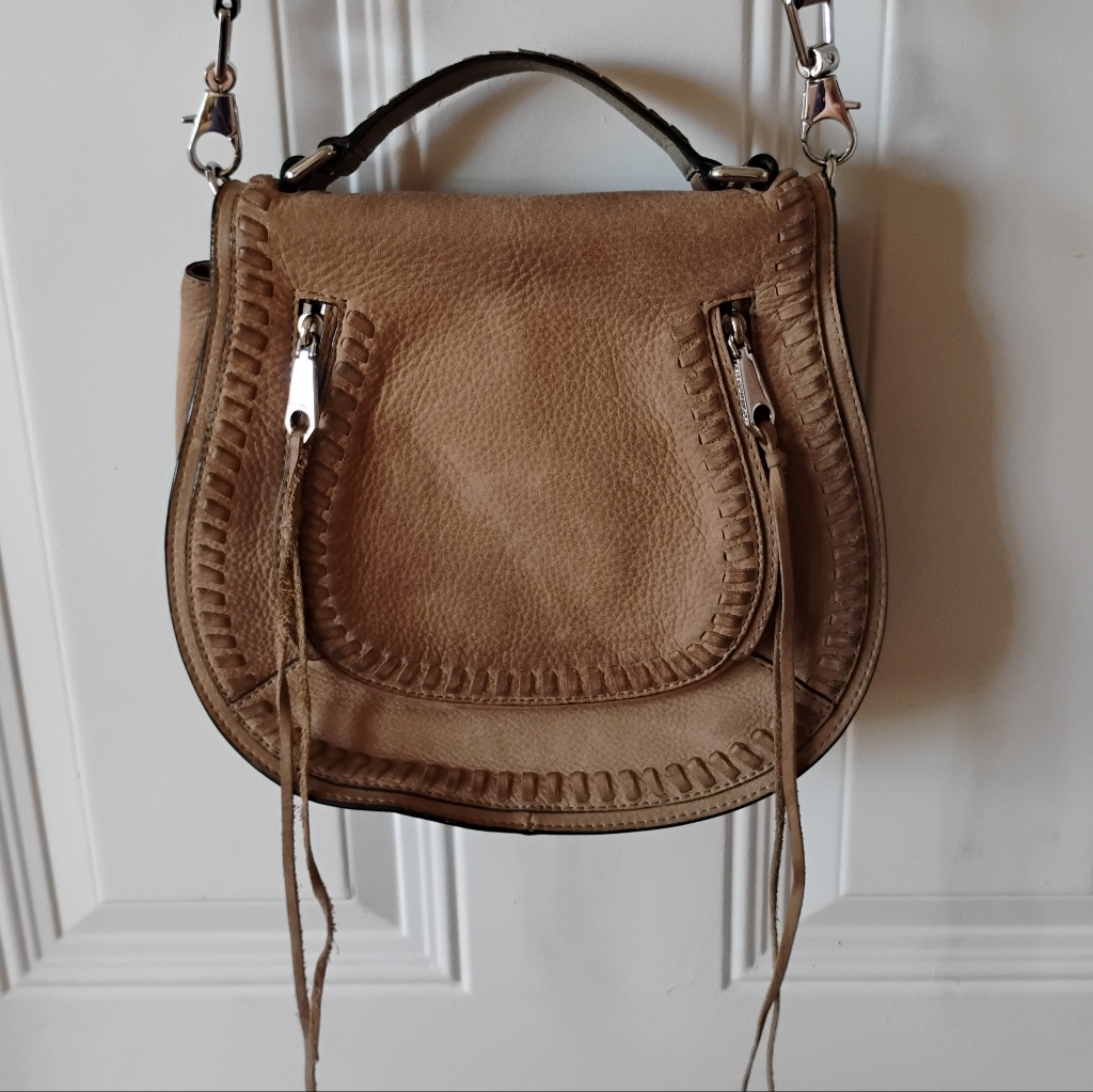Rebecca Minkoff Vanity Saddle Bag In Sandstone Leather Xp36enux91